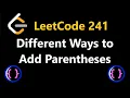 Different Ways to Add Parentheses - Leetcode 241