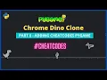 Adding Cheatcodes in pygame games Google chrome Dino clone PART 6 python gamedev