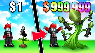 Roblox : Grow A Gun 🔫 ปลูกต้นปืน ลุยซอมบี้ !!!