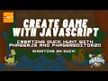 Creating games with Javascript Phaser Editor 2D and Phaser JS - Shooting on Duck