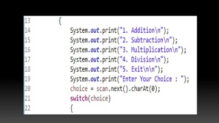 Basic Calculator Project in Eclipse