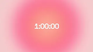 1 Hour Aesthetic Countdown Timer for Studying Water ASMR in the Background Study with Me