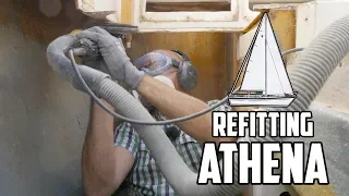 Sail Life – Removing teak, big hole in the boat & good news – DIY boat refit