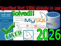 How to fix MySQL Port 3306 already in use Issue 2026 Update MySQL Installation Error Solution