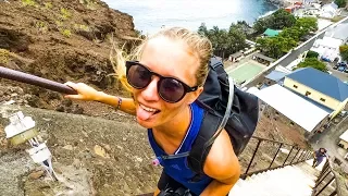 St. Helena Island! Scary dinghy landing and 699 steps! Sailing Vessel Delos Ep.153