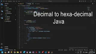 Write a Java program to convert a decimal number to hexadecimal number Decimal number to Hexa