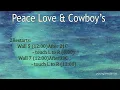 Peace Love & Cowboy’s linedance / Cho: Peter Davenport