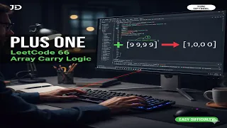 Plus One - LeetCode 66 Array Carry Logic Full Explanation Code