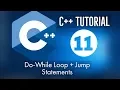 C Tutorial for Beginners 11 - C Do-While Loop Jump Statements C