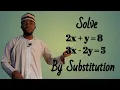 How to Solve Simultaneous Linear Equation by Substitution