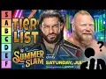 ROMAN REIGNS vs BROCK LESNAR VI WWE SummerSlam 2022 Tier List