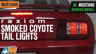 2005-2009 Mustang Raxiom Smoked Coyote Tail Lights Review Install