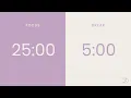 Download Lagu 25/5 Pomodoro Timer | 4 x 25 min | Focus | Study | Reflection | Productivity