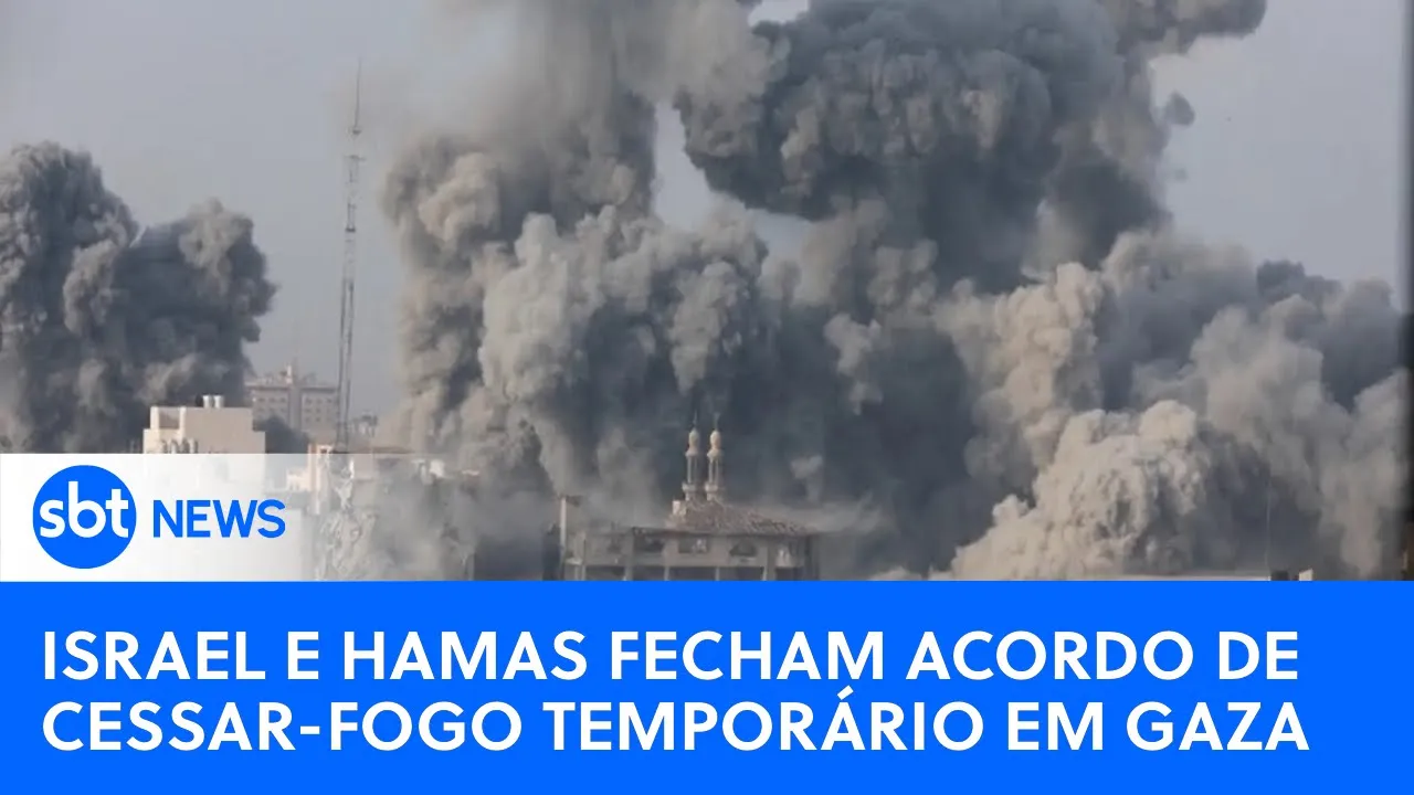 ????SBT News na TV:Israel e Hamas concordam com cessar-fogo temporário em troca da libertação de reféns