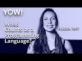What Counts as a Programming Language Chelsea Troy YOW 2021