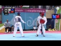 Lagu Asian Junior Taekwondo Championships. Final male -48