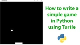 Python Turtle Game Tutorial Creating a Bouncing Ball Game with Code