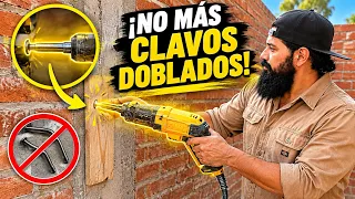 Cómo CLAVAR TABLAS en CONCRETO Fácil y Rápido | ¡Clavos Reutilizables!