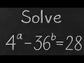 Harvard Entrance Exam Problem Solve 4 a-36 b 28