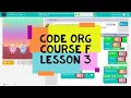 Code org Course F Lesson 3 Alien Dance Party with Sprite Lab - Code Org 2020