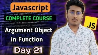 Argument Object in Function JavaScript JavaScript Tutorial In Hindi