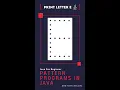 Print Alphabet E In Java