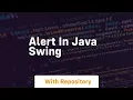 alert in java swing