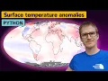 How to access and plot the NOAA surface temperature anomaly data in Python