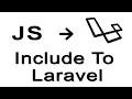 How to include external JS and jQuery file into laravel 5 8