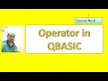 Operator in Qbasic Tutorial