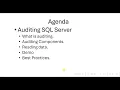 SQL Server Auditing
