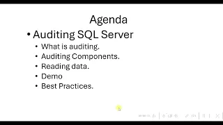 SQL Server Auditing