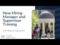 New Hiring Manager and Supervisor Training
