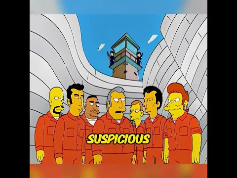 Homer got busted and locked up behind bars #thesimpsons #simpsons