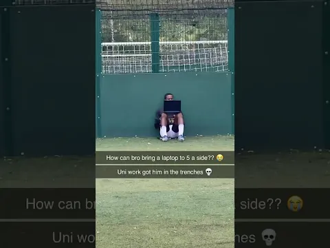 AD | Bro brought his laptop to football ππ»