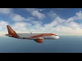 London Luton Intl EGGW to Amsterdam Schiphol Intl EHAM MSFS2020 Easyjet A320NEO Engine View