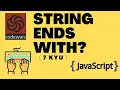 String ends with 7 kyu codewars Javascript