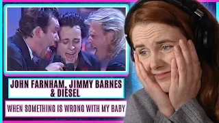 Download Vocal Coach reacts to John Farnham \u0026 Jimmy Barnes ft Diesel - When Something Is Wrong With My Baby MP3