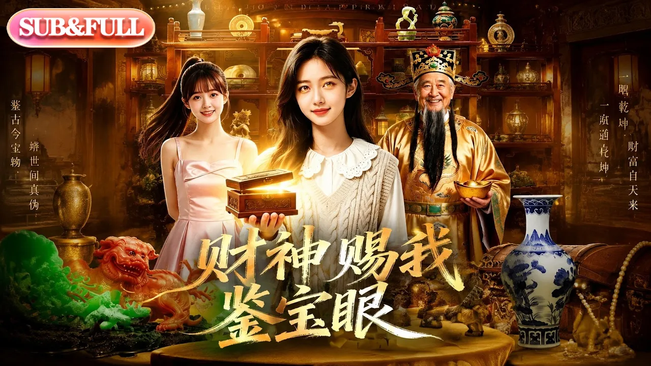 【全集FULL】《财神赐我鉴宝眼》| AI短剧 | ENG SUB #薄荷听书 #cdrama #latest #热门短剧 #都市 #重生 #逆袭 #现代 #甜宠 poster