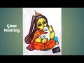 How to Paint Goddess Saraswati on Glass For Beginners Glass Painting Techniques Creating a Divine