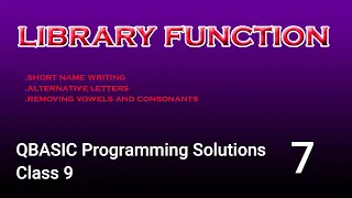 Programming Solutions 7 Class 9 Short Name Writing A Complete Computer Guide