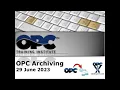 Webinar - OPC Archiving 2023