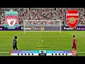 LIVERPOOL VS ARSENAL VOLLEDIGE PENALTY SHOOTOUT | LIV VS ARS HOOGTEPUNTEN