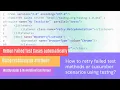 Re-Run failed test cases automatically restAnalyzer attribute in TestNG IRestAnalyzer Selenium