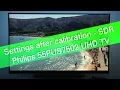 Philips 55PUS7502 U R TV SDR picture settings
