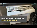 Ikea Hack Alex drawers converted into model craft paint storage