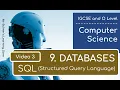 IGCSE Computer Science 2023-25 - Topic 9 DATABASES 3