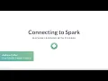 PySpark Tutorial Connecting to Spark