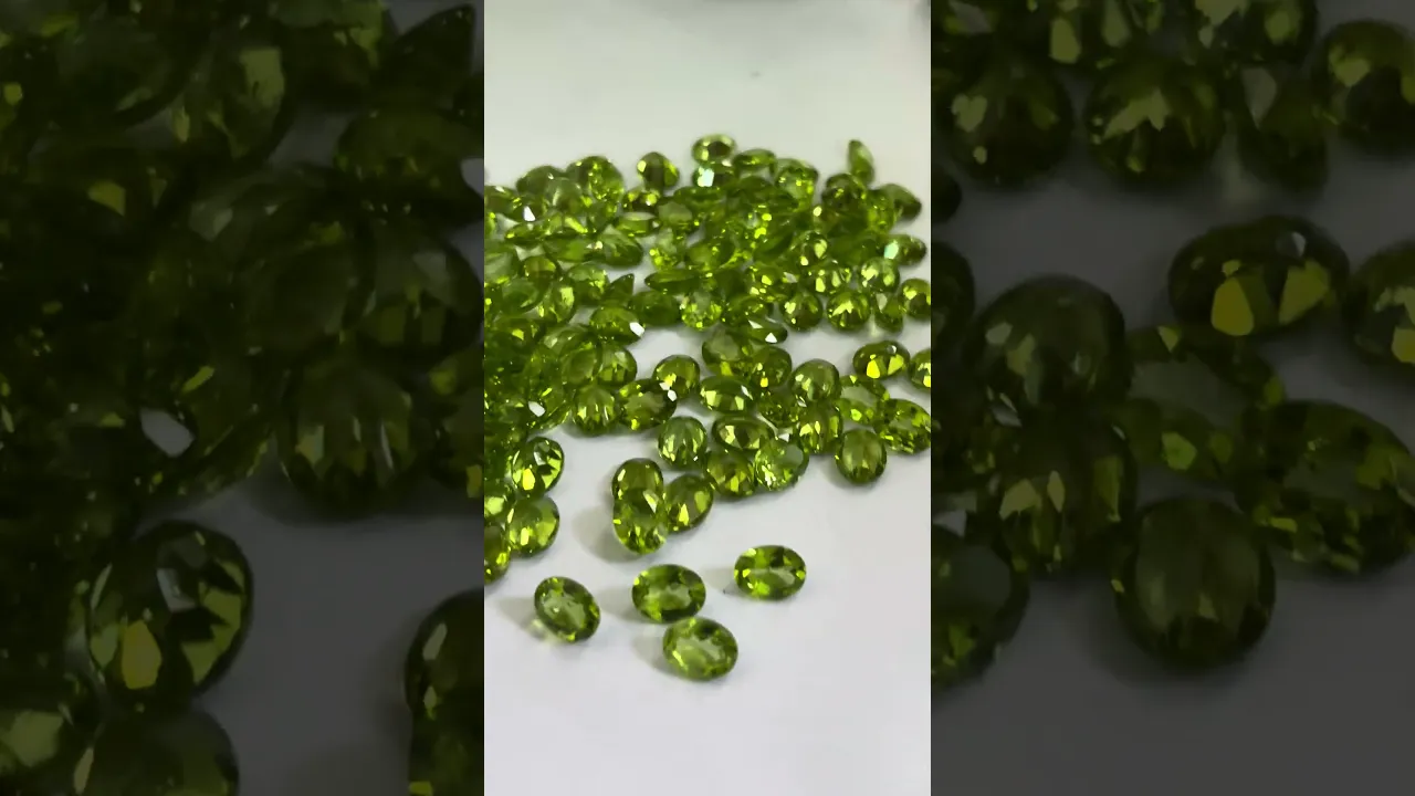 Loose Calibrated Oval Shape Peridot Gemstones Deal