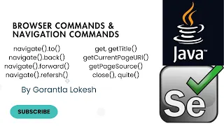 Selenium Java Tutorial 8 Browser Commands and Browser Navigation Commands in Selenium Java